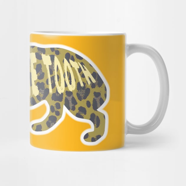 Long In The Tooth Saber Toothed Tiger Sabretooth Cat by Grassroots Green